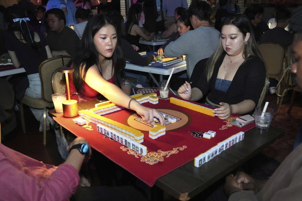 People play mahjong at an event organised by Ryan Lee’s Youth Luck Leisure (YLL) Mahjong Club, which hosts bimonthly parties with up to 30 tables and 200 guests, in San Francisco, California. Photo: AP