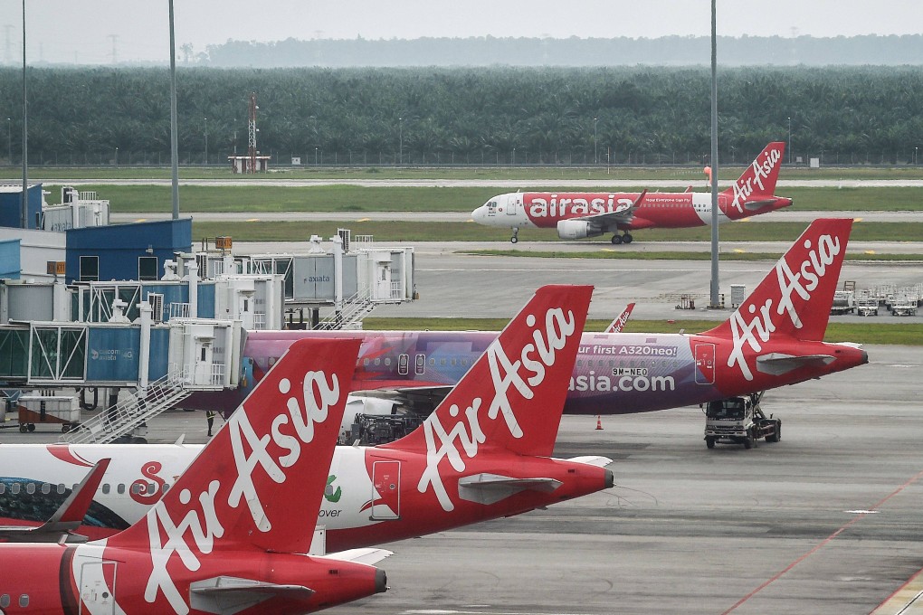 AirAsia planes are pictured on the tarmac at Kuala Lumpur International Airport in Sepang. Photo: AFP