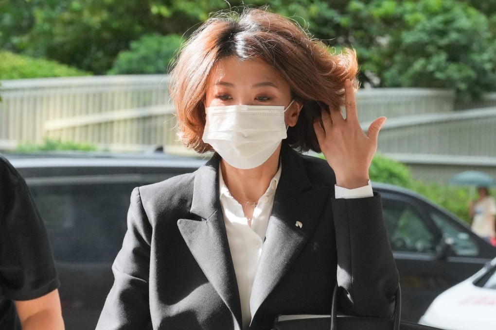 Former Miss Hong Kong runner-up Vivian Lee, arrives at Eastern Court. Photo: May Tse