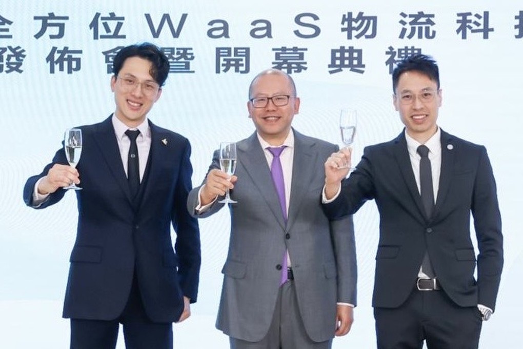 From left, Nexx Global’s CEO Oscar Hui, chairman Houston Huang and vice-chairman John Chan. Photo: Handout
