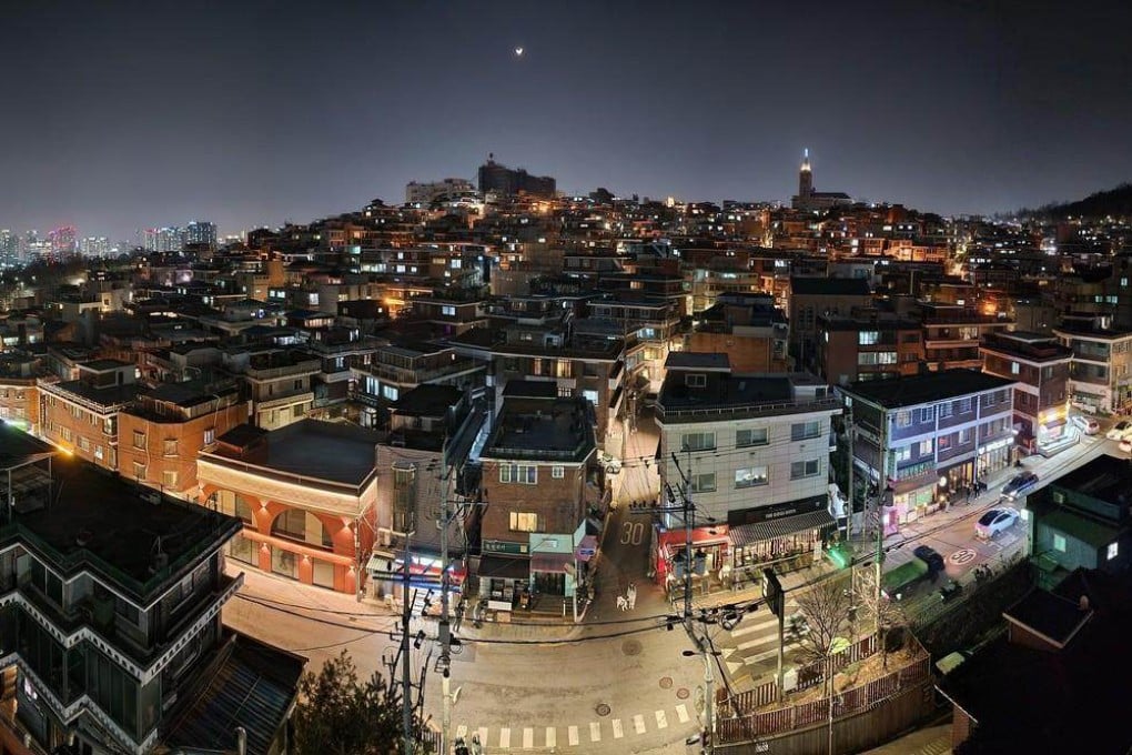 A nighttime view of the multicultural Haebangchon neighbourhood in Seoul, South Korea. New bars and cafes in the area offer everything from D&D gaming to burlesque nights. Photo: The Korea Times, Jon Dunbar