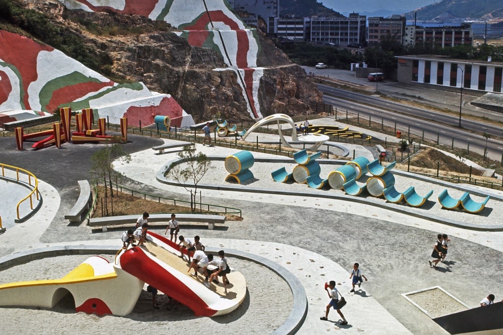 Shek Lei Playground in Kwai Chung, Hong Kong, in 1970, designed by American artist Paul Selinger. Photo: courtesy Information Services Department