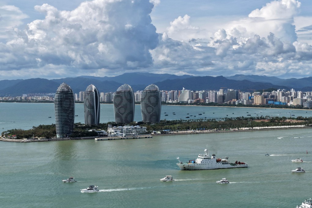 An aerial view of Sanya in Hainan province on August 27. Hainan’s role isn’t to displace Hong Kong. Rather, it can complement what Hong Kong has to offer. Photo: Xinhua