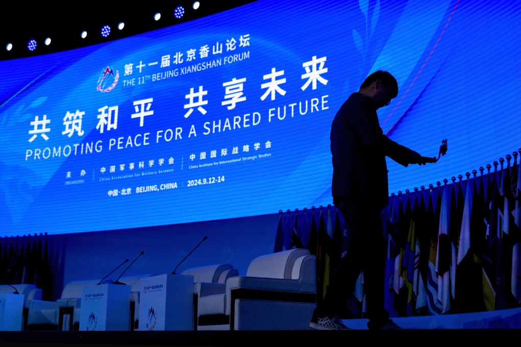 The Xiangshan Forum is regarded as Beijing’s answer to the Shangri-La Dialogue hosted by Singapore. Photo: AP