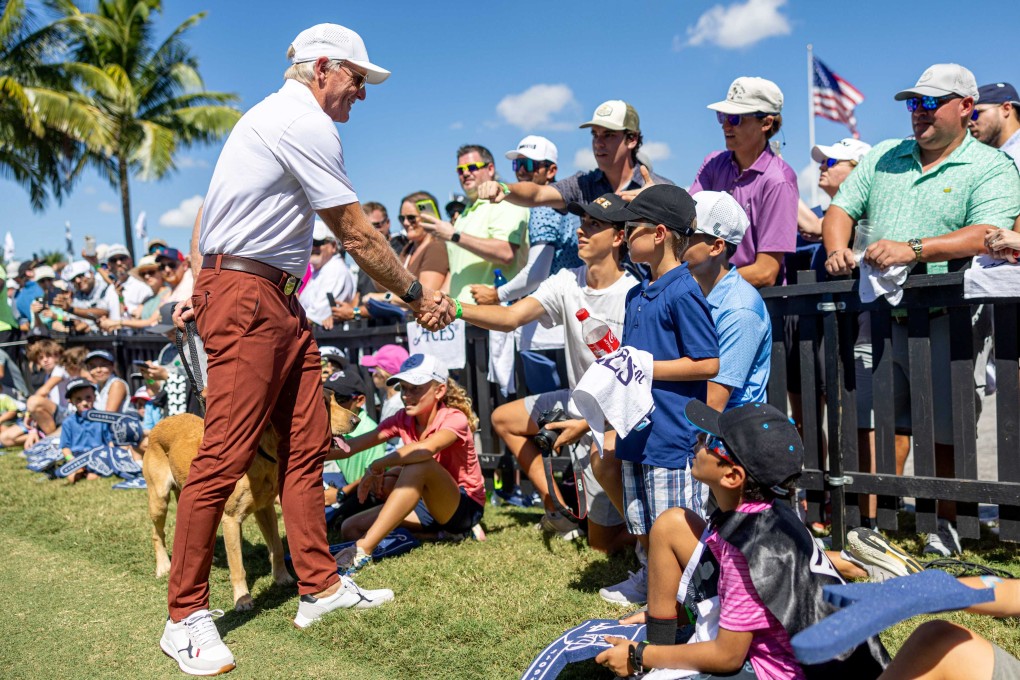 Greg Norman (left) has left LIV Golf after four years. Photo: LIV Golf