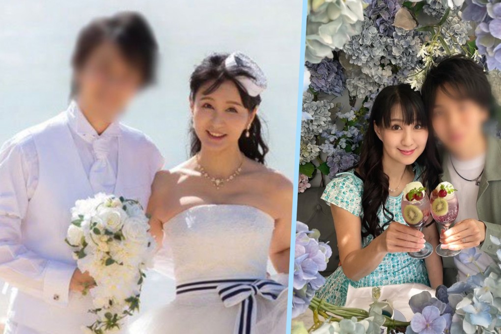 A 63-year-old woman in Japan married her 31-year-old boyfriend making her six years older than her mother-in-law. Photo: SCMP composite/IG@chiwapara