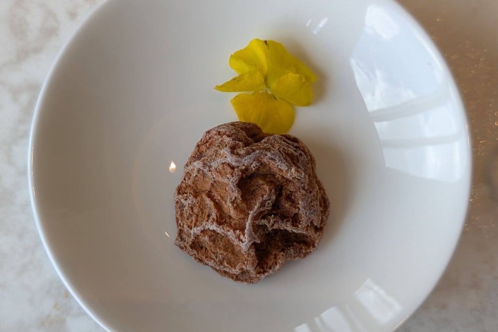 A HK$200 (US$24) preserved plum from Yiu Fung, a third-generation Hong Kong preserved fruit company. Each of the plums is handpicked, crafted using premium natural ingredients, hand-prepared and sun-dried for 60 days. Photo: Lisa Cam