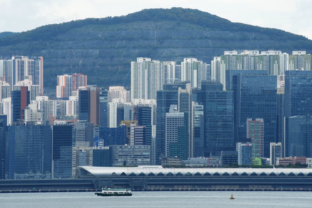 A view of Kai Tak Cruise Terminal and residential buildings in Kwun Tong, pictured from Wan Chai on May 20, 2025. Photo: Sun Yeung