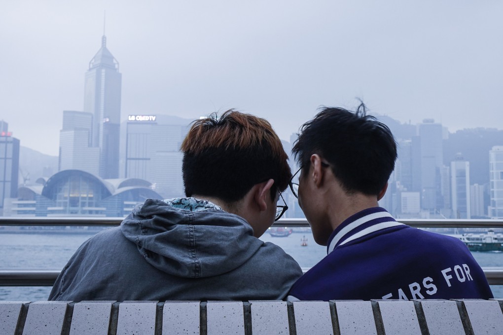 An LGBTQ couple along the Tsim Sha Tsui Promenade. File photo: Shutterstock