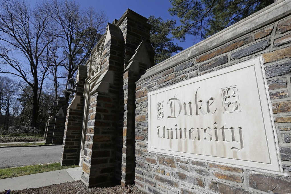 The entrance to the main Duke University campus in Durham, N.C Photo: AP