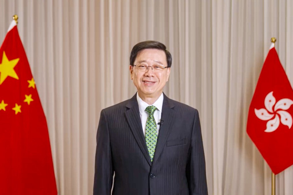 Chief Executive John Lee’s tie for policy address to show city’s bridging role for mainland China. Photo: handout