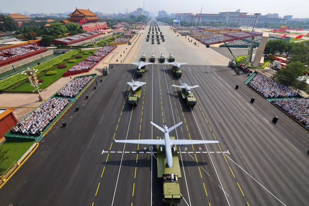 China’s military hardware is on display at a parade in Beijing, on September 3, to commemorate the 80th anniversary of the end of the second world war. Photo: Xinhua