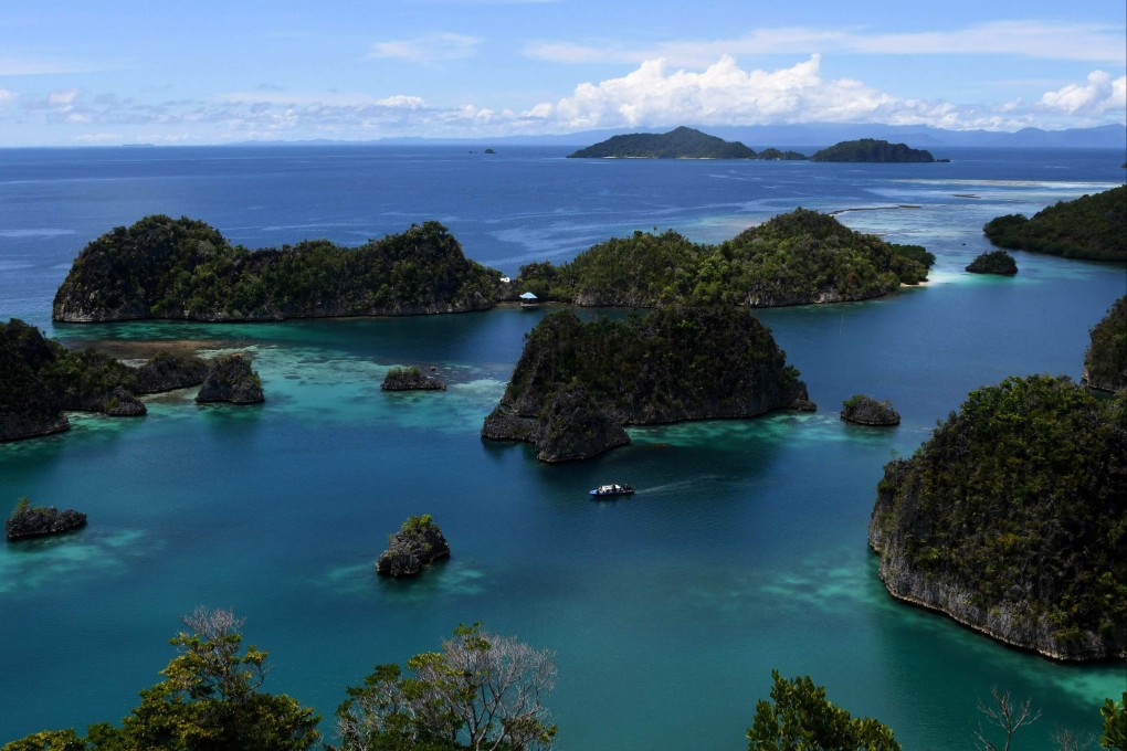 This photo taken on August 21, 2017 shows islands around Raja Ampat in east Indonesia’s West Papua region. Photo: AFP
