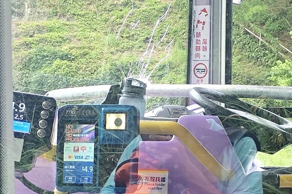 The double-decker bus driver sustained only minor injuries. Photo: Handout