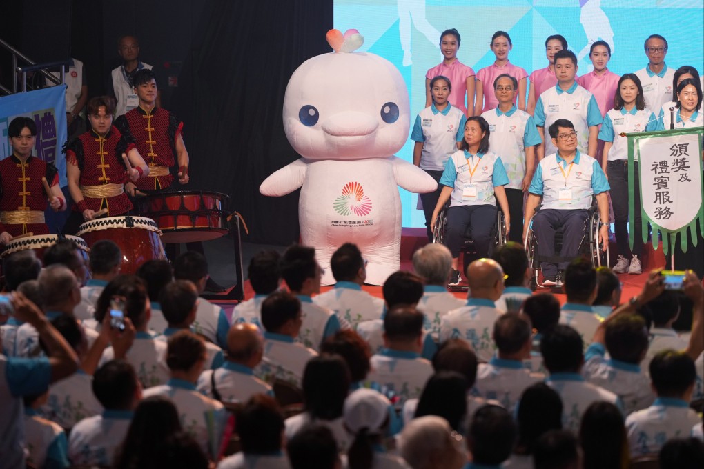 A pledging ceremony for the volunteers was held at Queen Elizabeth Stadium. Photo: Sam Tsang