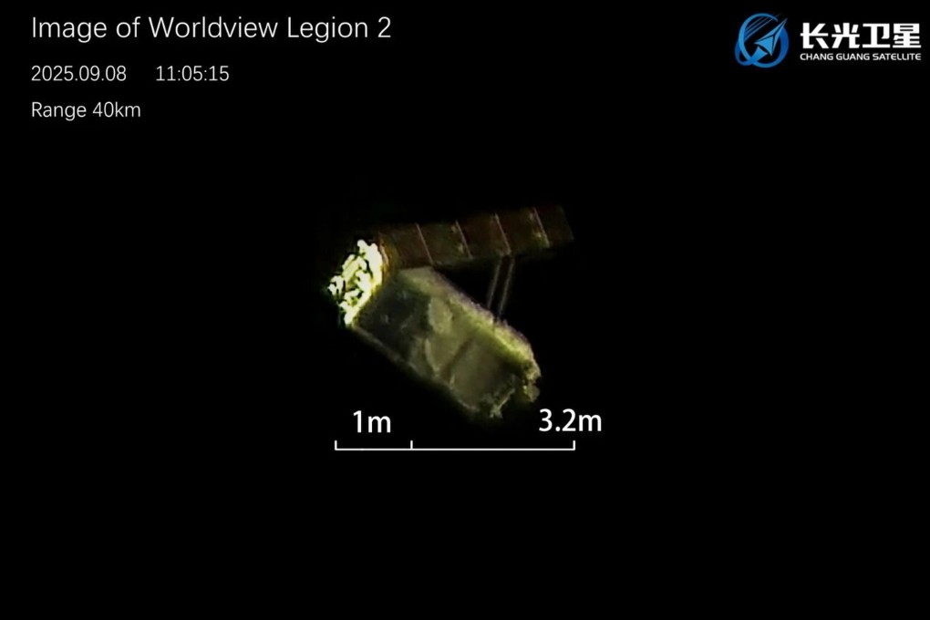 An image of WorldView Legion 2, a satellite operated by US-based Maxar Intelligence. Credit: Handout