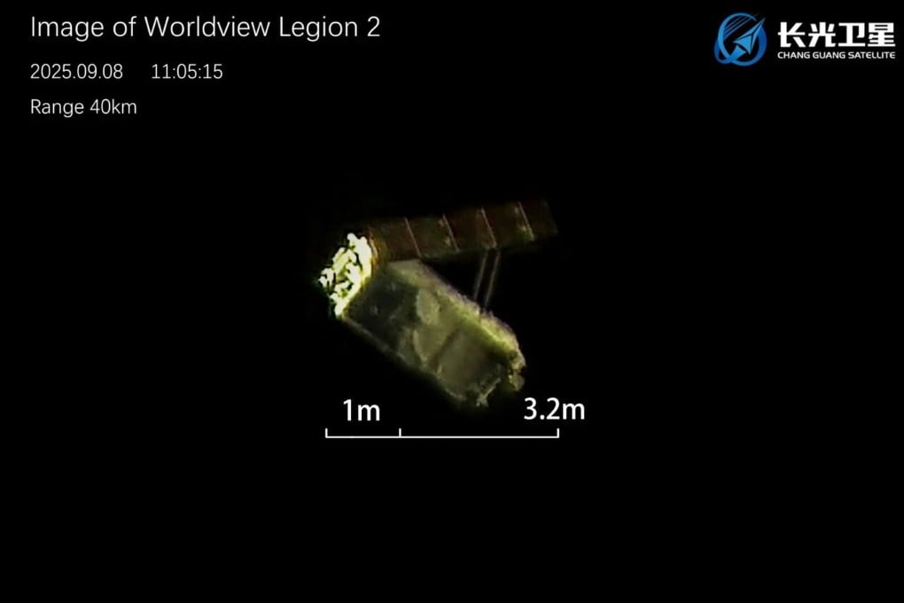 An image of WorldView Legion 2, a satellite operated by US-based Maxar Intelligence. Credit: Handout