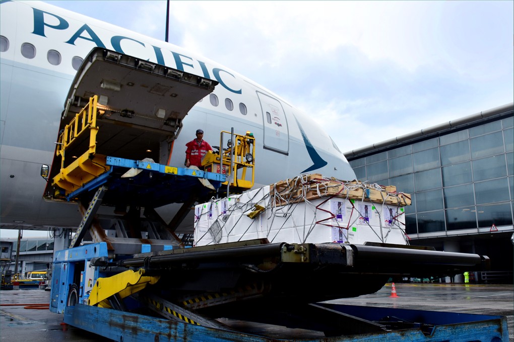 Cathay Cargo’s new services mean fresh perishable goods can be quickly shipped by land to the Greater Bay Area market. Photo: Handout ​ ​