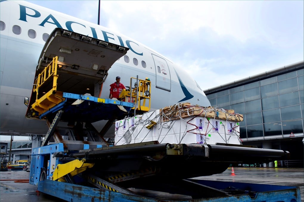 Cathay Cargo’s new services mean fresh perishable goods can be quickly shipped by land to the Greater Bay Area market. Photo: Handout 