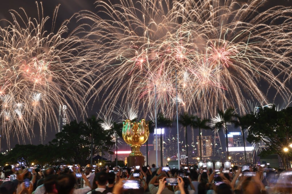 Last year’s National Day fireworks display over Victoria Harbour. Photo: Dickson Lee