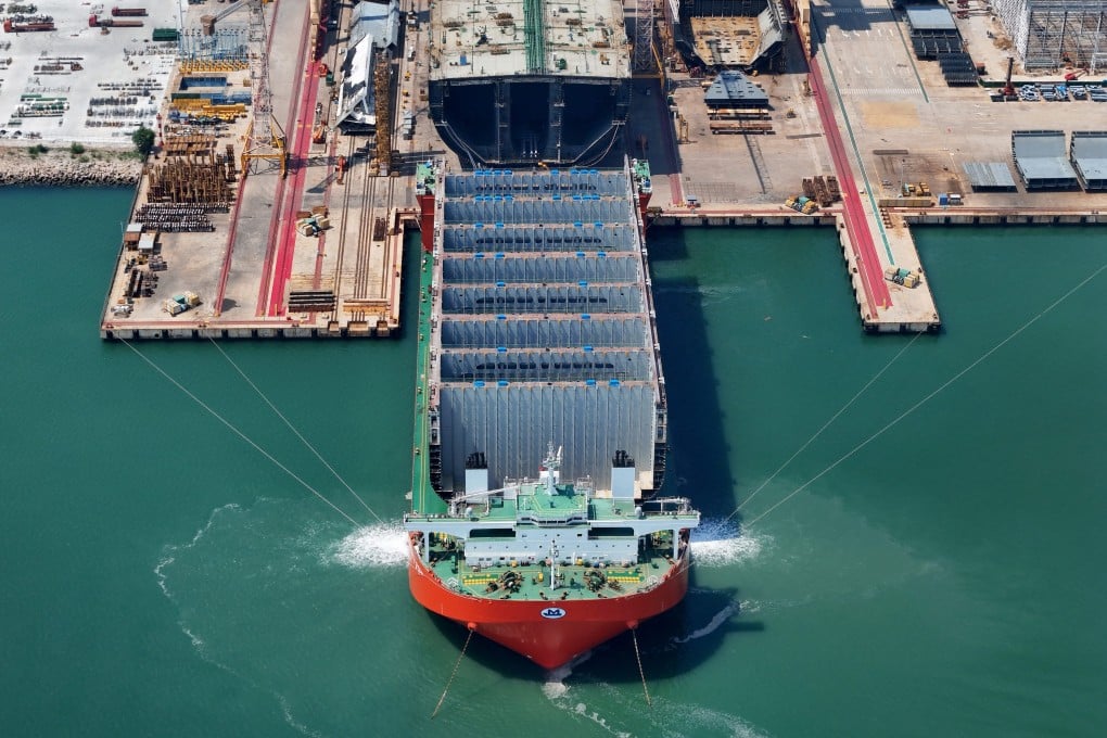 The Hanwha Marine Shipyard in Yantai, Shandong province. Photo: CFOTO/Future Publishing via Getty Images