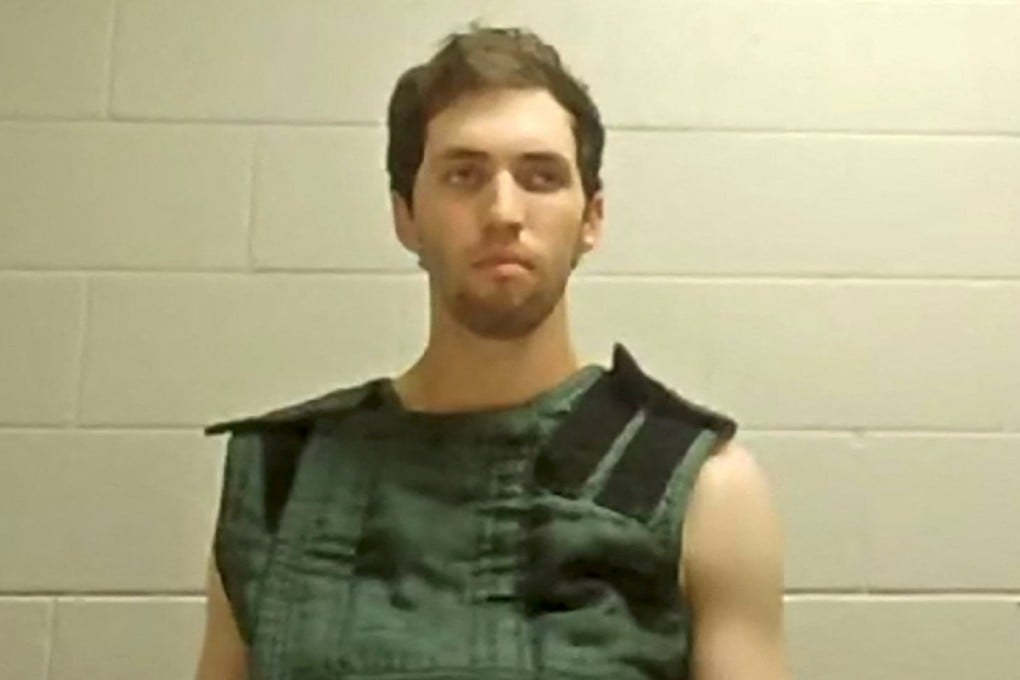 Tyler Robinson makes his first appearance at Utah County Justice Court in Provo via video link on Tuesday. Photo: Utah State Courts via Reuters