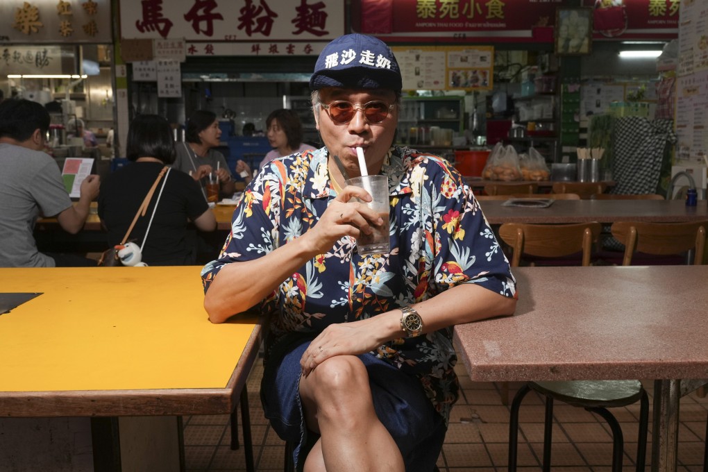 Kent Wong, aka Uncle K, at Lok Yuen, a traditional Hong Kong-style cha chaan teng cafe in Kowloon City. The content creator has risen to Instagram fame in recent months with his videos about Hong Kong restaurants. Photo: Sam Tsang