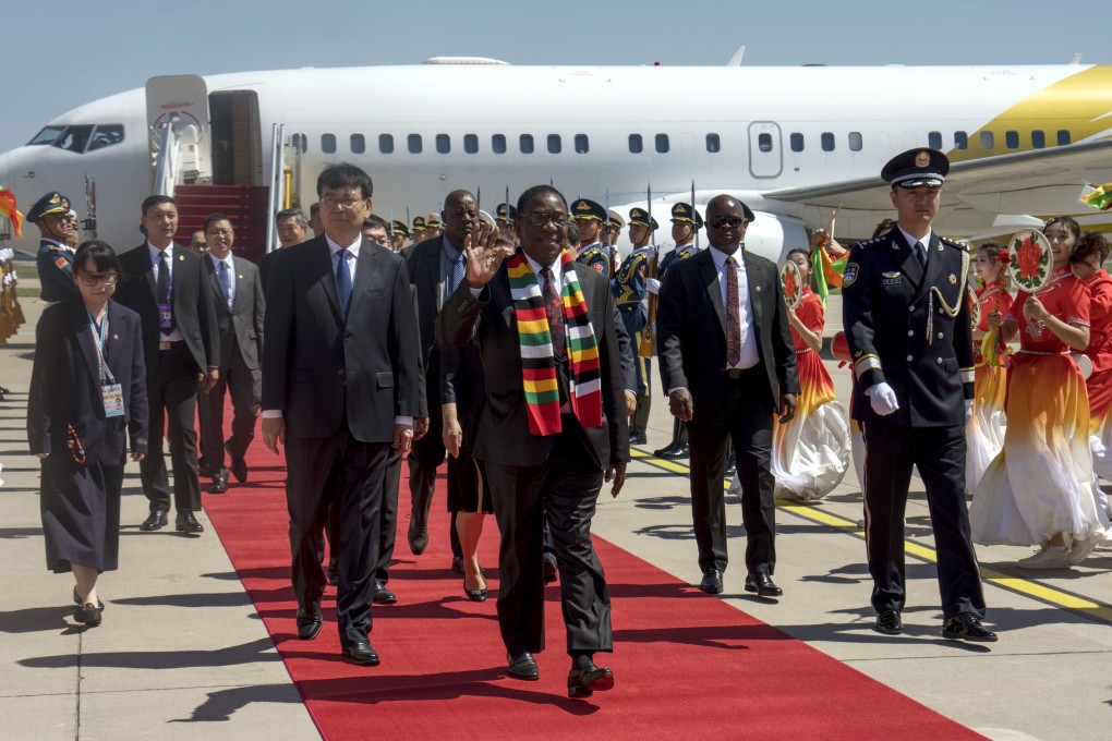 Zimbabwean President Emmerson Mnangagwa arrives in Beijing on September 1, ahead of a military parade marking 80 years since the end of World War II. Photo: Xinhua