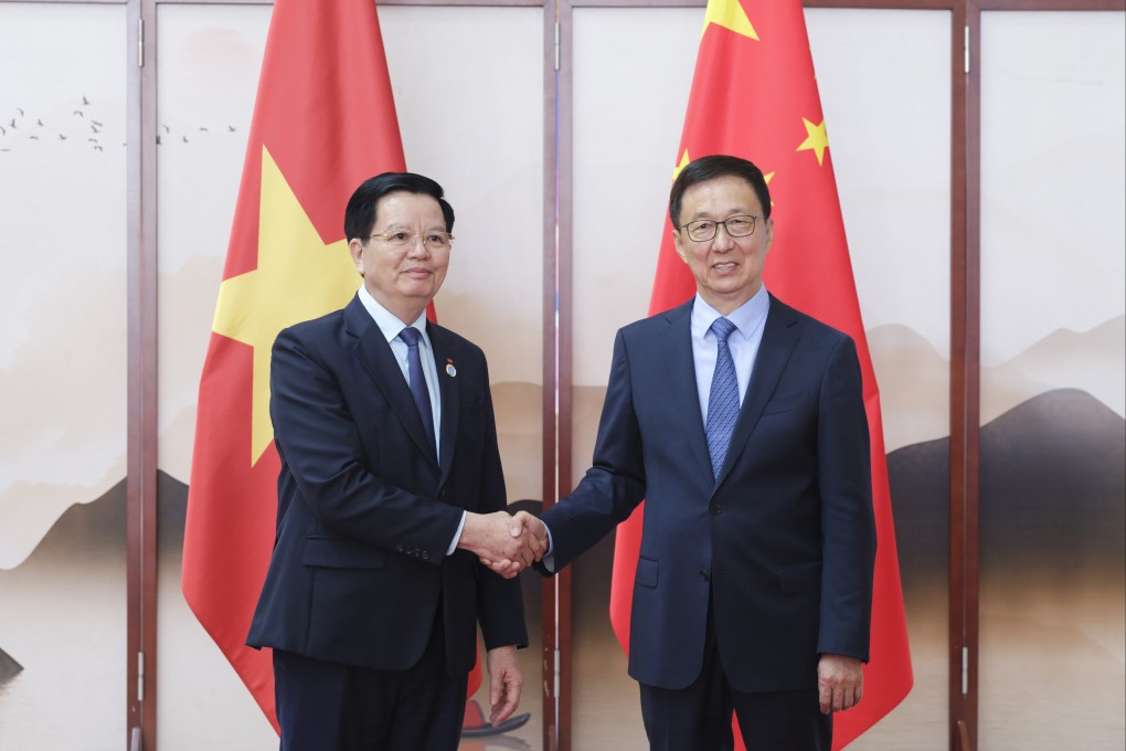Vice-President Han Zheng meets with Deputy Prime Minister of Vietnam Mai Van Chinh in the southwestern Chinese city of Nanning ahead of the China-Asean Expo. Photo: Xinhua