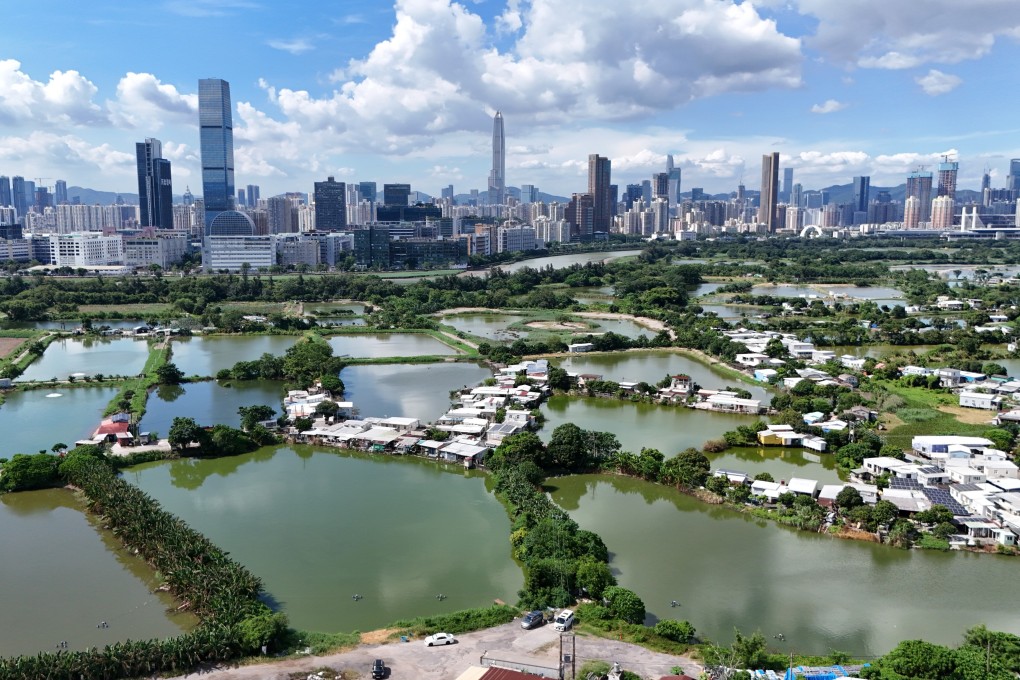 A view of fish ponds in San Tin on September 1. Moves announced at the chief executive’s policy address will provide the legal framework and other policy tools needed to realise the government’s ambitious vision for the Northern Metropolis. Photo: Edmond So