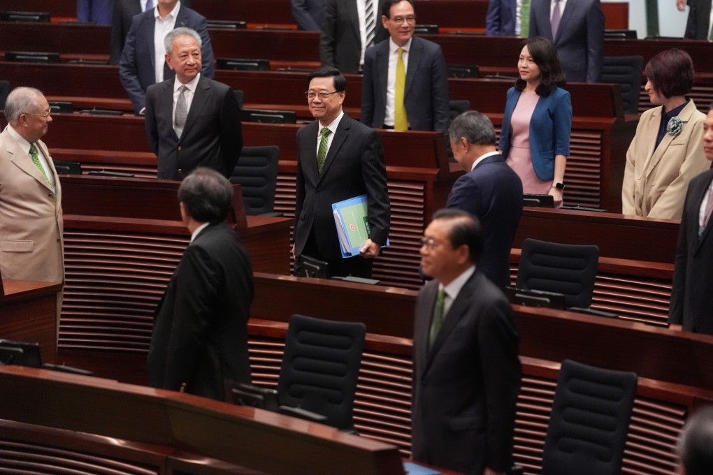 Hong Kong leader John Lee has said the latest blueprint serves as a road map for the city to achieve a vibrant economy. Photo: Elson Li