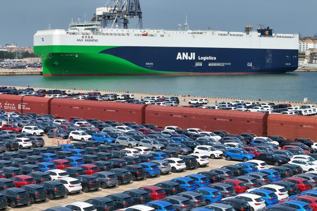 An aerial view of a cargo dock in Yantai, Shandong province on August 21. Signs that deflationary pressures are easing suggest Beijing’s crackdown on oversupply and unproductive competition across a variety of industries, i.e. involution, is beginning to bear fruit. Photo: Xinhua