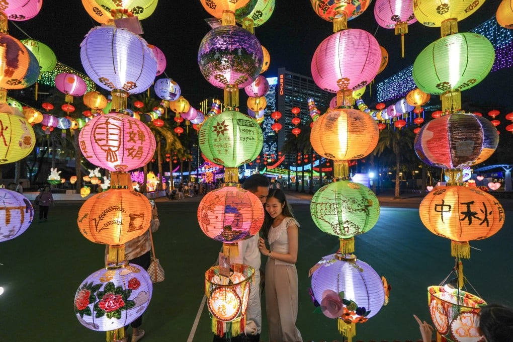 Lanterns in Victoria Park during last year’s Mid-Autumn Lantern Carnival. Photo: Eugene Lee