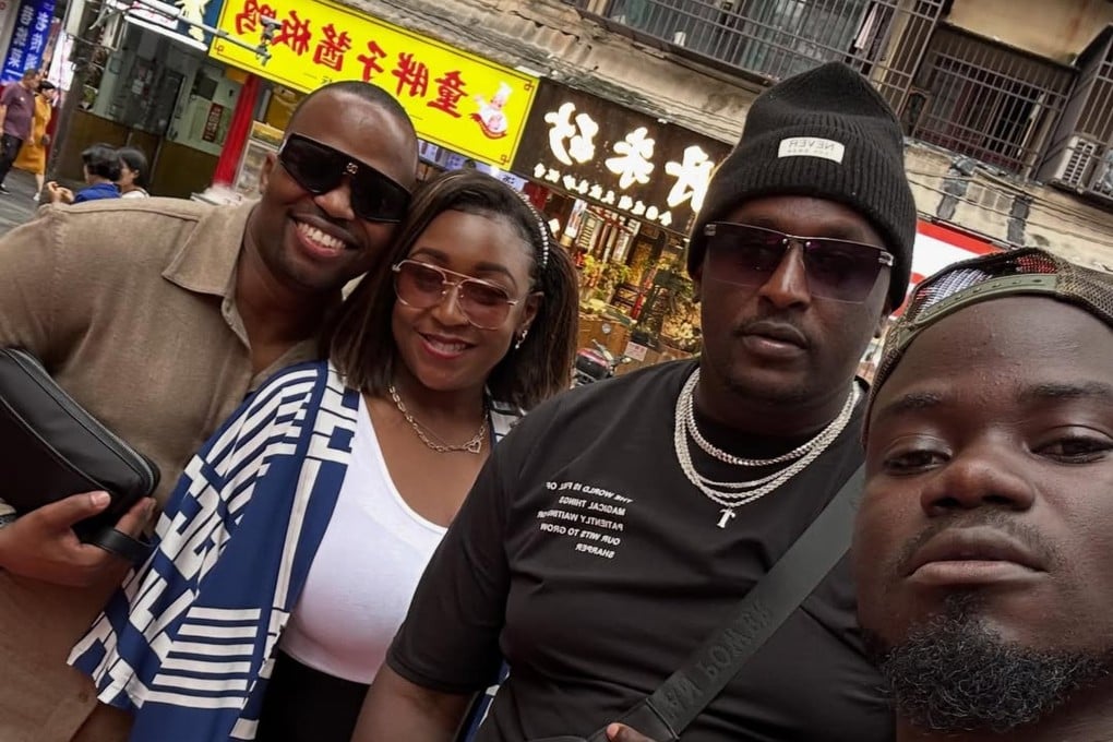 Kenyan social media influencers (from left) MC Jessy, Betty Kyallo, Terence Creative and Mulamwah during their visit to China. Photo: Instagram