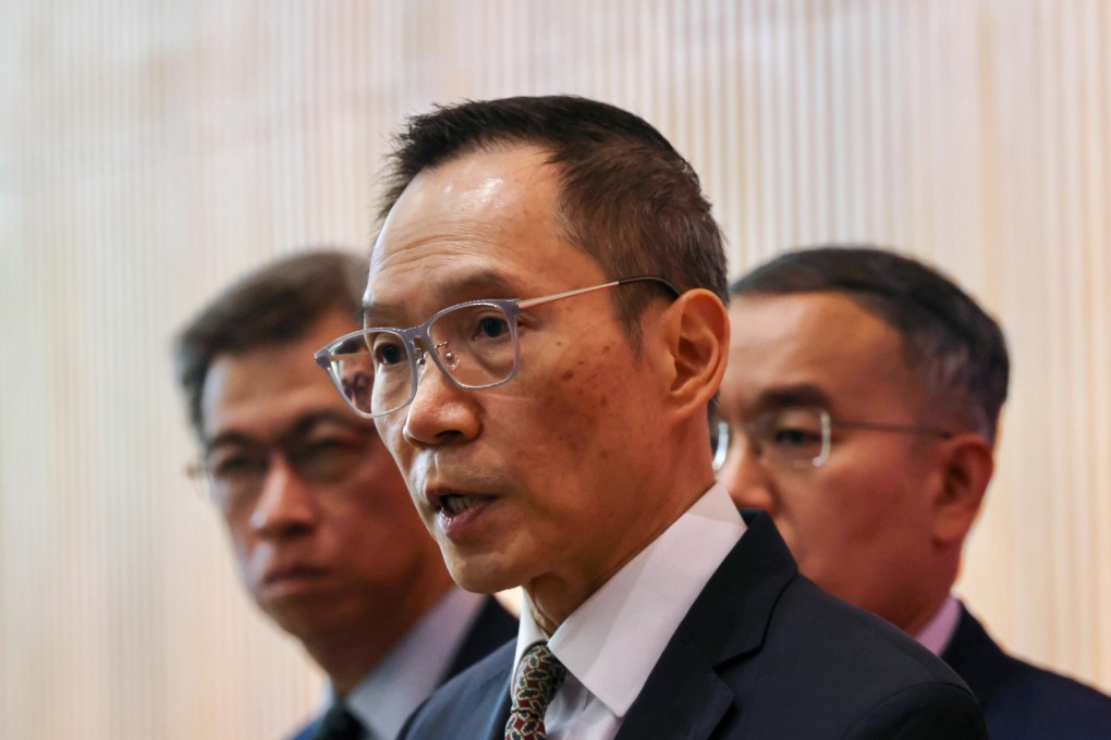 Carlson Chan (front) has retired from his role as director of government logistics. Photo: Karma Lo