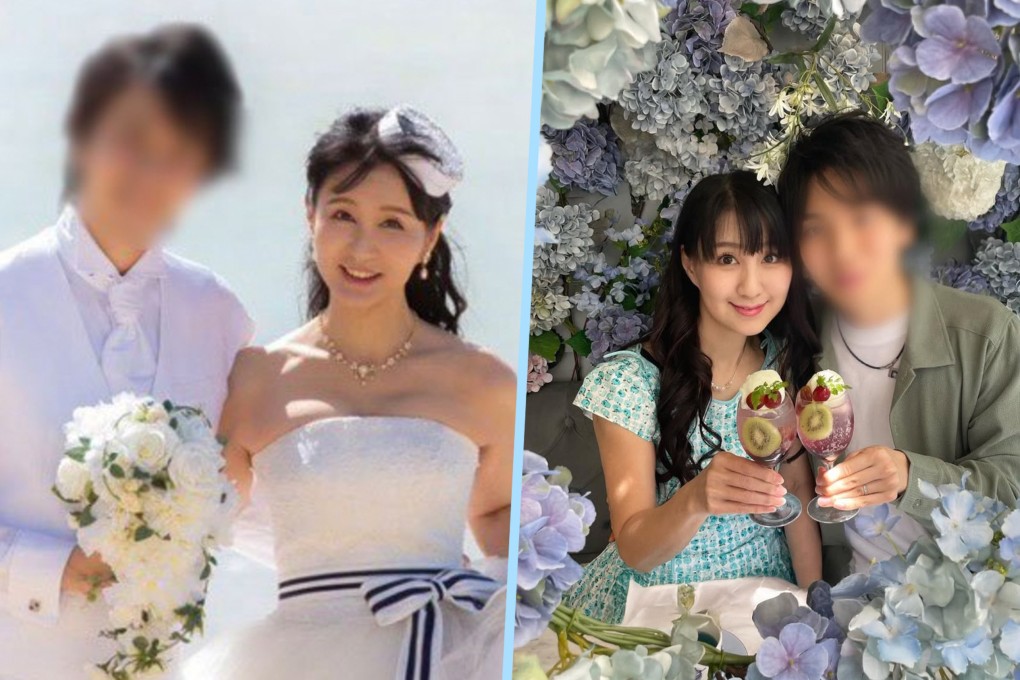 A 63-year-old woman in Japan who married her 31-year-old boyfriend is six years older than her mother-in-law. Photo: SCMP composite/IG@chiwapara