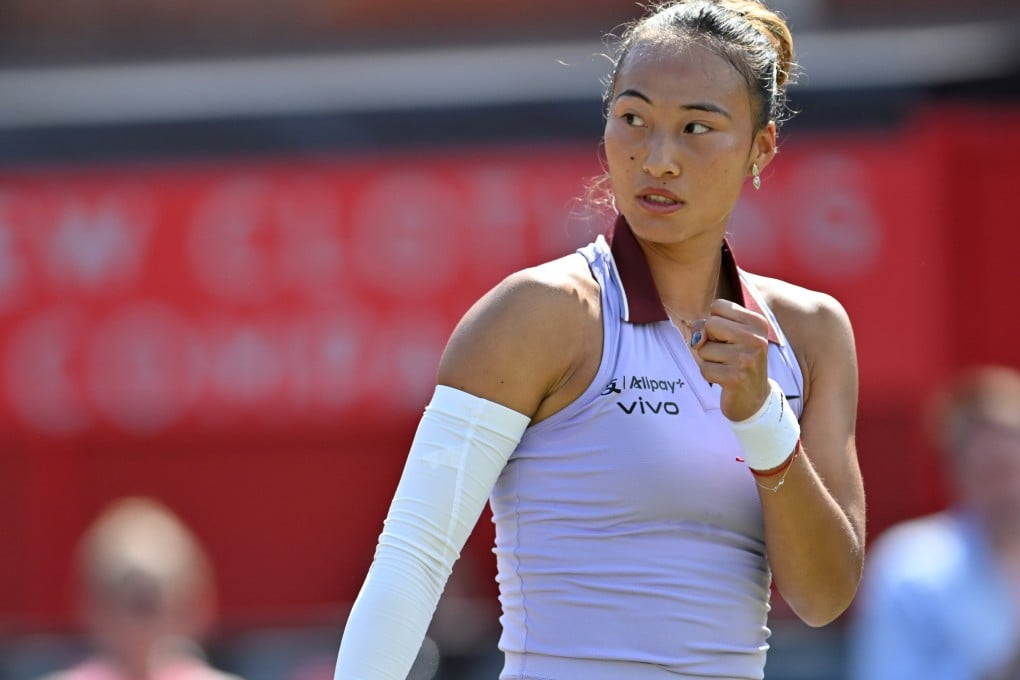 Zheng Qinwen has been out of action since elbow surgery in July. Photo: Xinhua