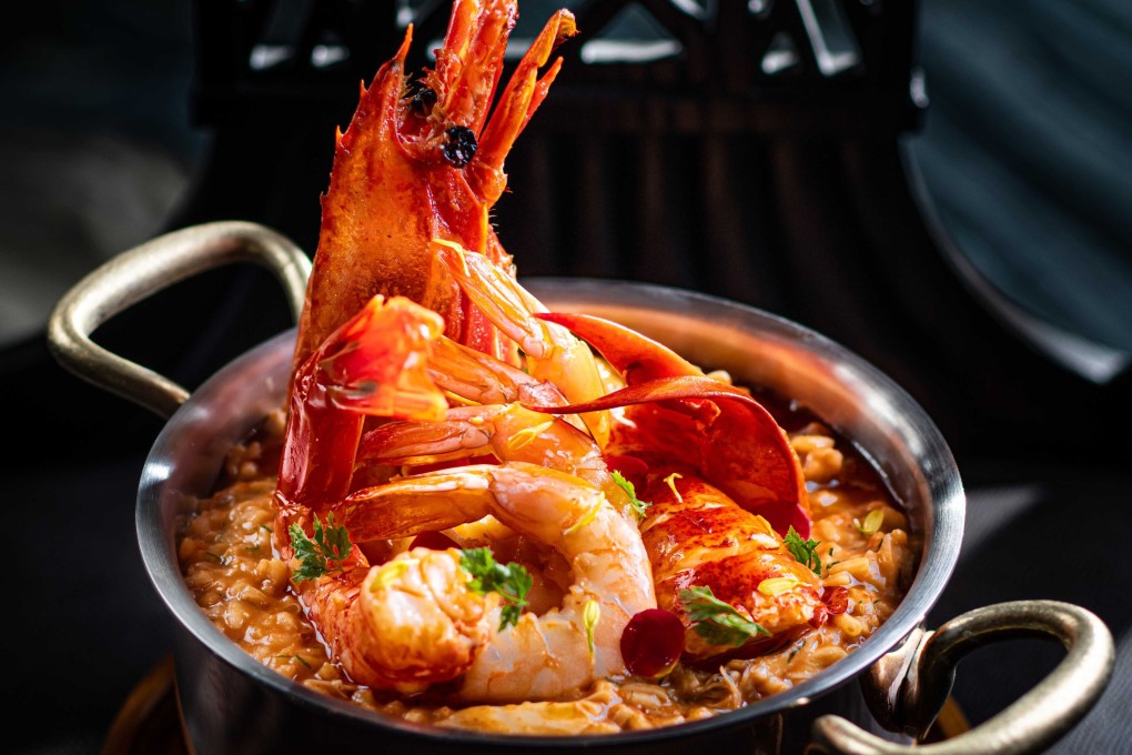 Chef José Avillez’s elevated arroz de marisco at Mesa in Macau. Photo: Handout