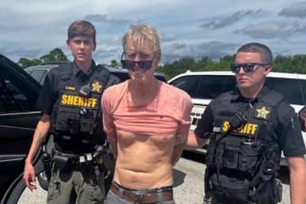 Ryan Routh after his arrest near Palm City, Florida, last year. Routh appeared in court on Monday charged with trying to assassinate US President Donald Trump. Photo: Martin County Sheriff’s Office via Reuters