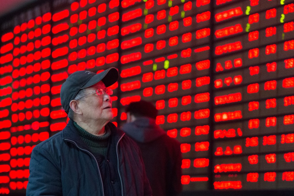 An investor at a trading hall in Nanjing, China on March 2, 2016. Photo: Xinhua
