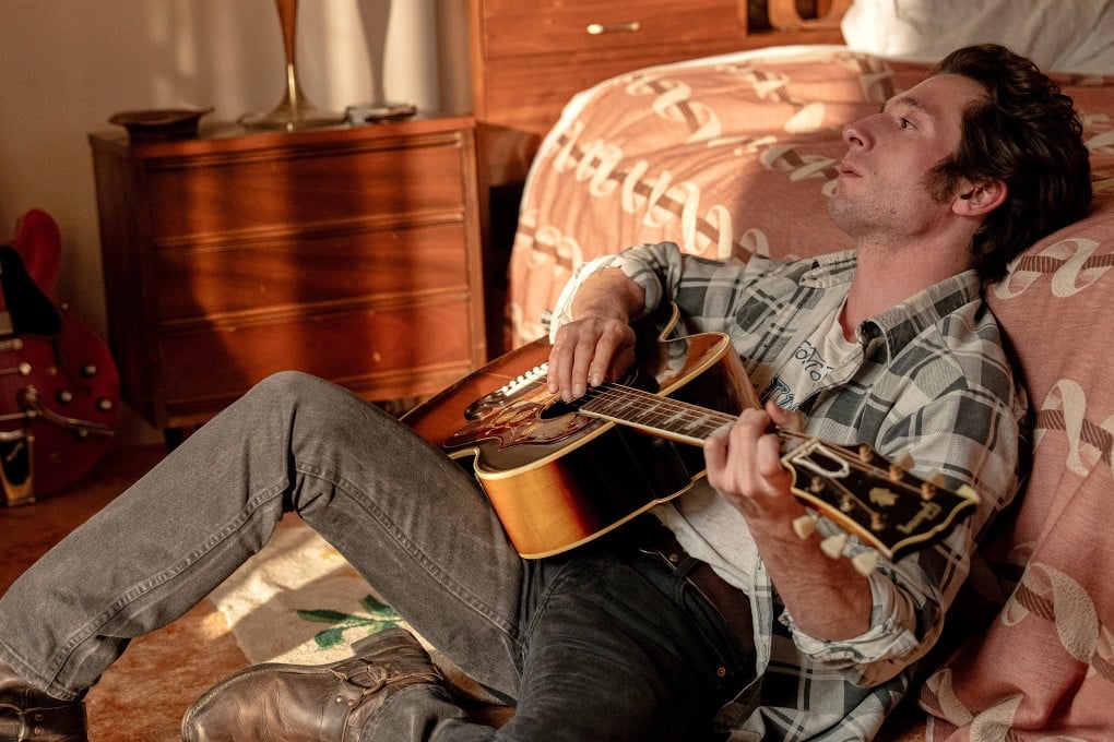 Jeremy Allen White as Bruce Springsteen in a still from the biographical musical drama film Springsteen: Deliver Me From Nowhere. The actor talks about embodying the singer, overcoming doubt, and finding his voice. Photo: 20th Century Studios via AP