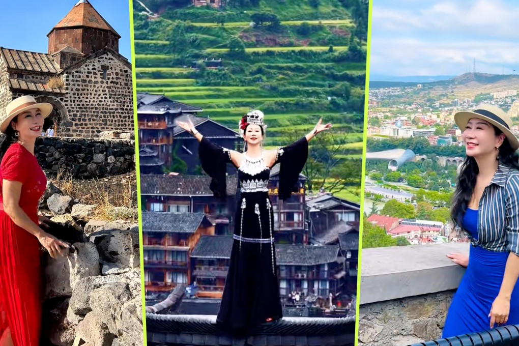 A retiree from Shanghai is studying abroad in Malta despite her family’s concerns. The 57-year-old has been hailed as a model for others online. Photo: SCMP composite/Douyin