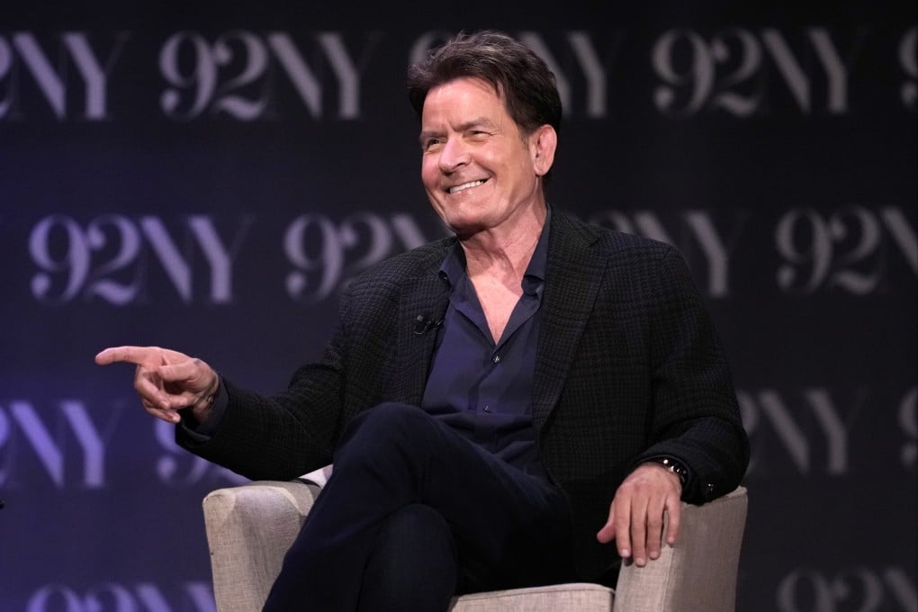 Charlie Sheen discusses his memoir The Book of Sheen at 92nd Street Y, New York on September 8, 2025. Photo: AP