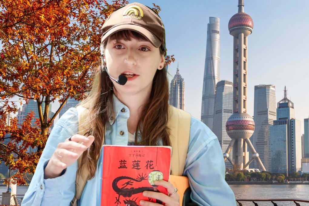 A young French woman has crafted more than 30 walking routes in Shanghai, inspired by her love for Chinese culture. Photo: SCMP composite/Shutterstock/RedNote