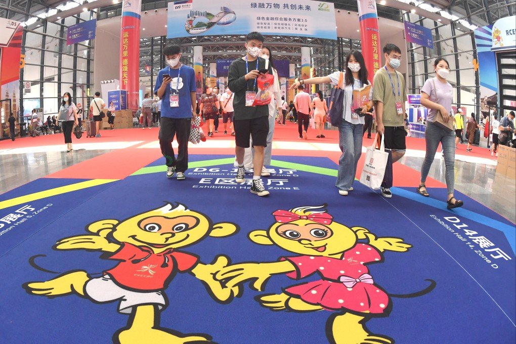 People visit the China-Asean Expo in the southwestern Chinese city of Nanning. China is now Southeast Asia’s leading partner as its influence continues to grow in the region, according to a new study. Photo: Xinhua