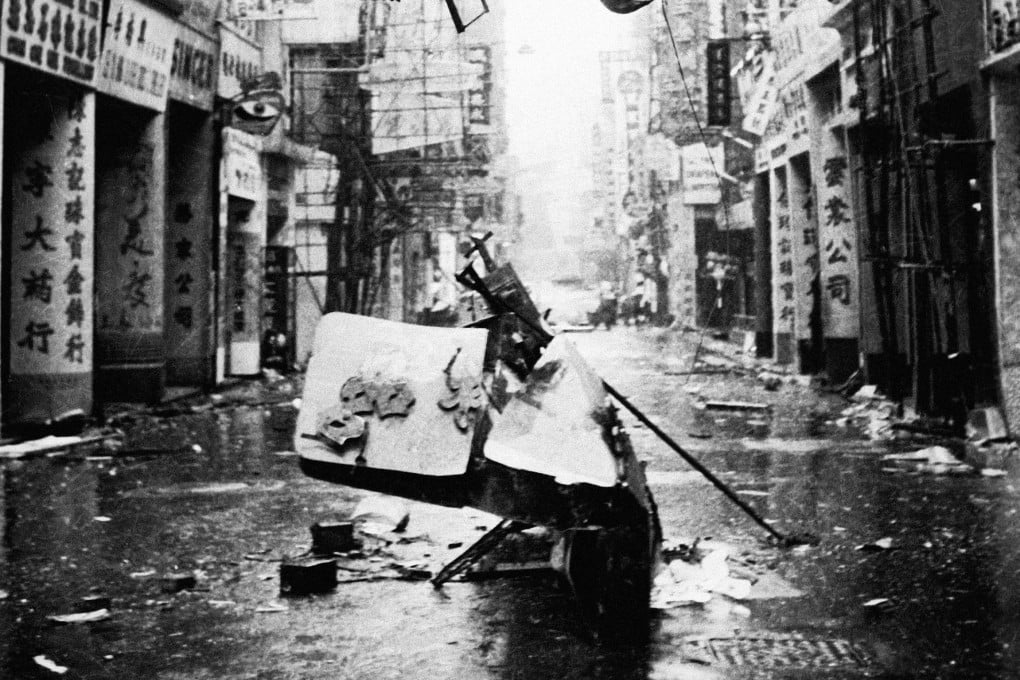 Flooded Queen’s Road after Typhoon Wanda hit Hong Kong on September 1, 1962. Photo: Information Services Department