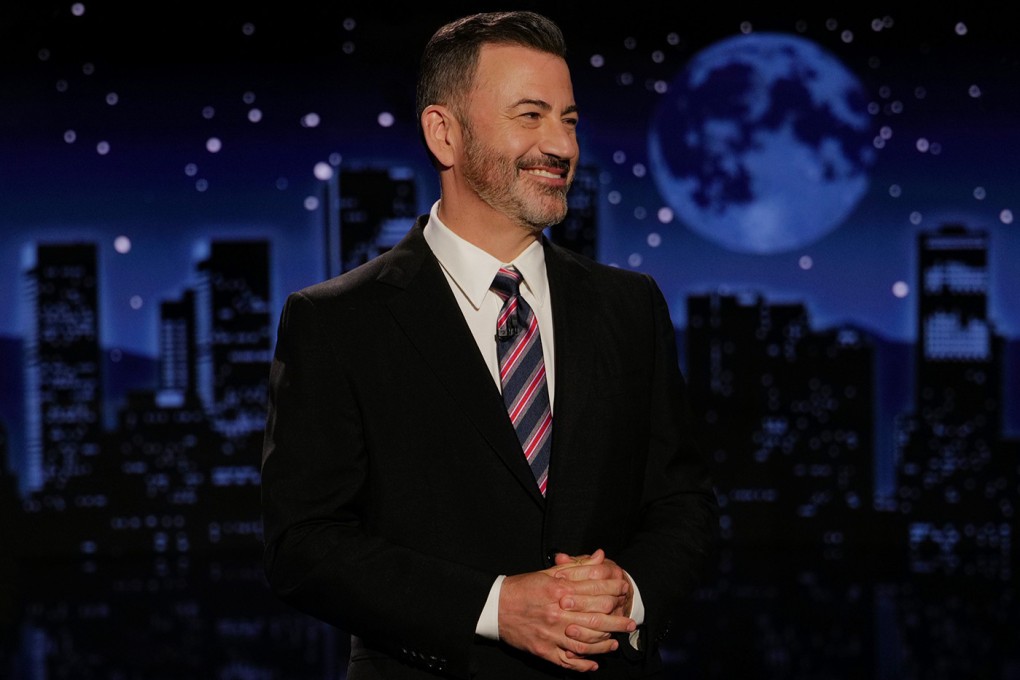 Jimmy Kimmel hosts his late-night show in Los Angeles on Tuesday. Photo: Disney via AP