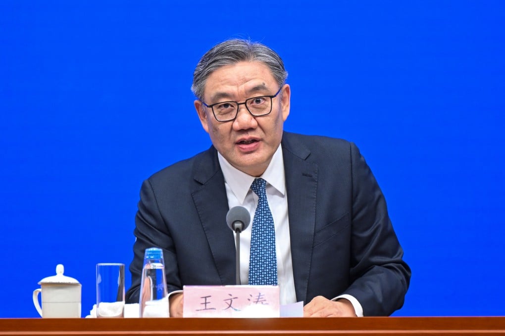 Minister of Commerce Wang Wentao, seen here at a press conference in July, convened a round-table meeting in New York this week with executives from more than a dozen Chinese companies operating in the US. Photo: Xinhua