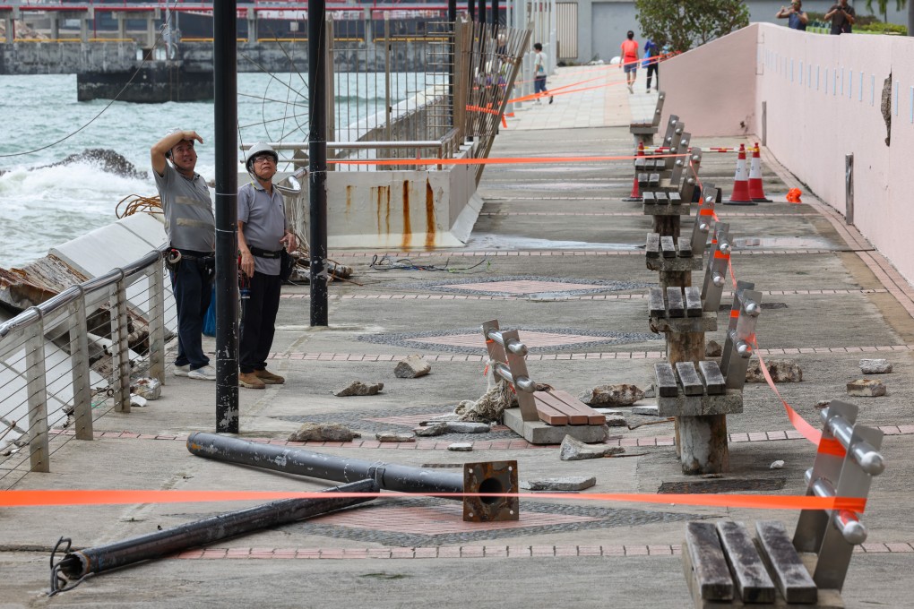 Heng Fa Chuen after the devastation caused by Ragasa. Photo: Jelly Tse