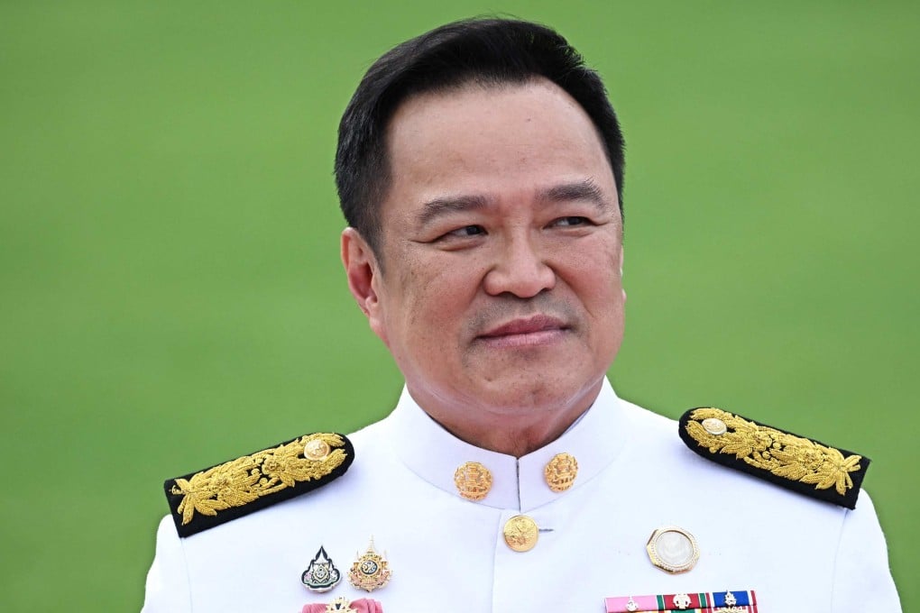 Thailand’s Prime Minister Anutin Charnvirakul sits for an official photo before being sworn in to office, at Government House in Bangkok on Wednesday. Photo: AFP